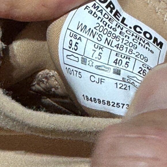 Sorel Explorer Defy Mid Sneaker High Top Tan with White Outsole Women's 9.5 - Picture 11 of 12